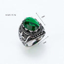 Big Green CZ Stone Ring - MYRINGOS