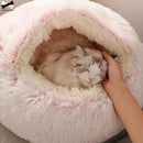 Cat Bed House Soft Plush - MYRINGOS