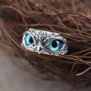 Blue Eye Owl Ring - MYRINGOS