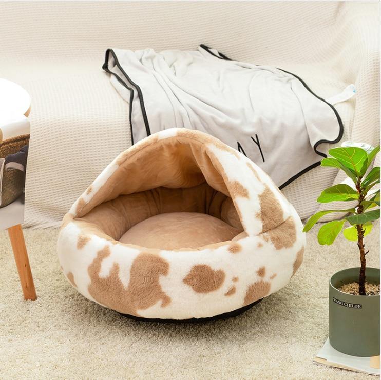Cat Bed House Soft Plush - MYRINGOS