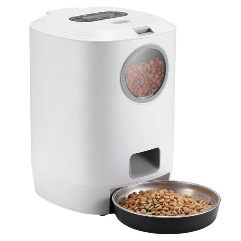 Automatic Cat Feeder - Timed Cat Feeder with Desiccant Bag for Dry Food - MYRINGOS