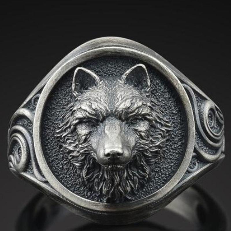 Vintage Viking Warrior Wolf Rings - MYRINGOS