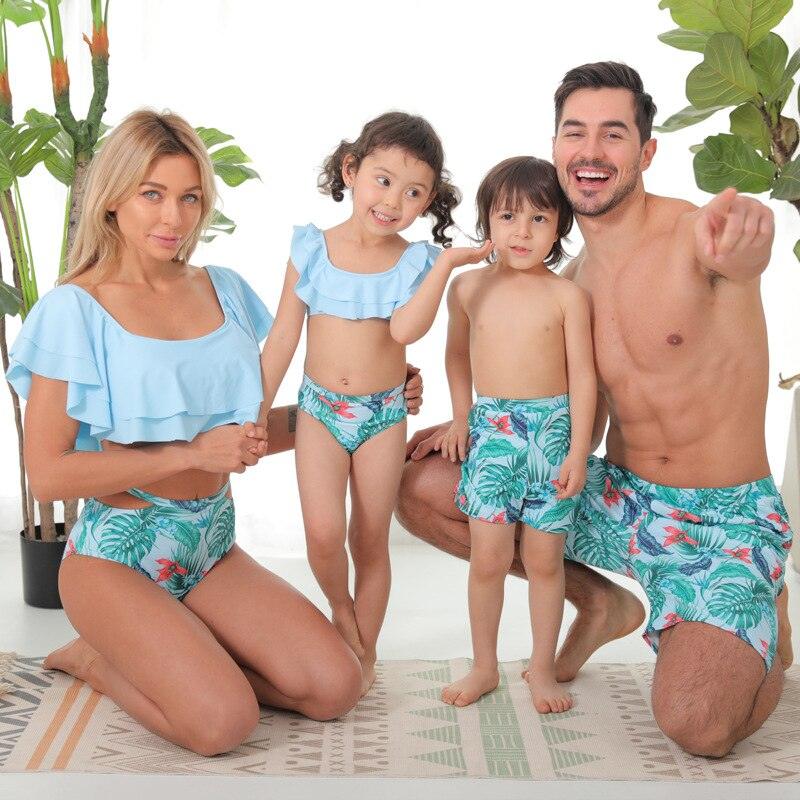 Summer Matching Swimsuits for Family - MYRINGOS