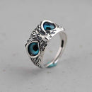 Blue Eye Owl Ring - MYRINGOS