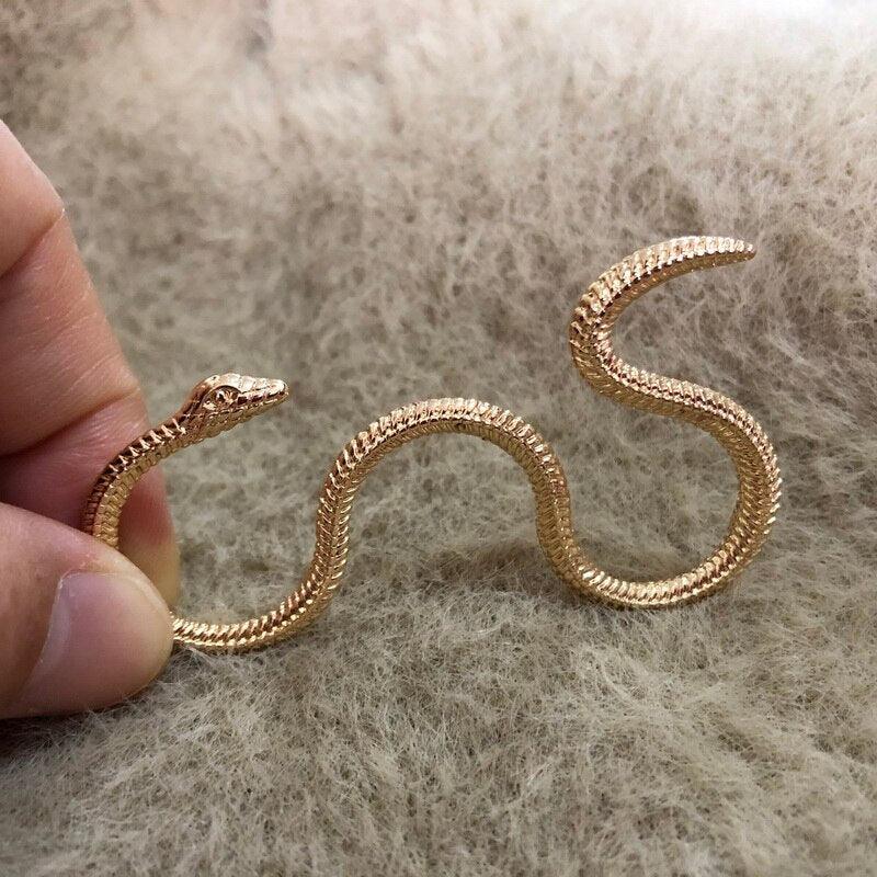 Women Dragon Snakes 3 Fingers Ring - MYRINGOS
